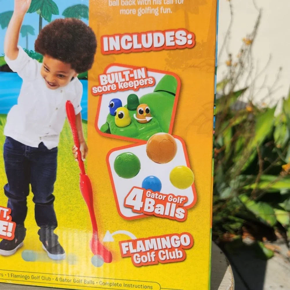 NEW Gator Golf Lawn Game Backyard Picnic Fun Minifigure Golf Putt Alligator Tail